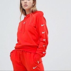 NWOT - Red Cropped Nike Sweater